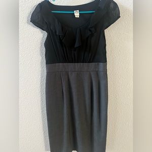 Black and grey dress with side zipper
